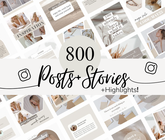 800 post + stories IG