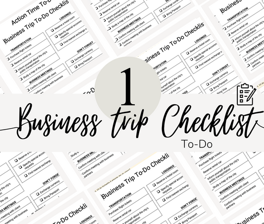 Business Trip To-Do Checklist
