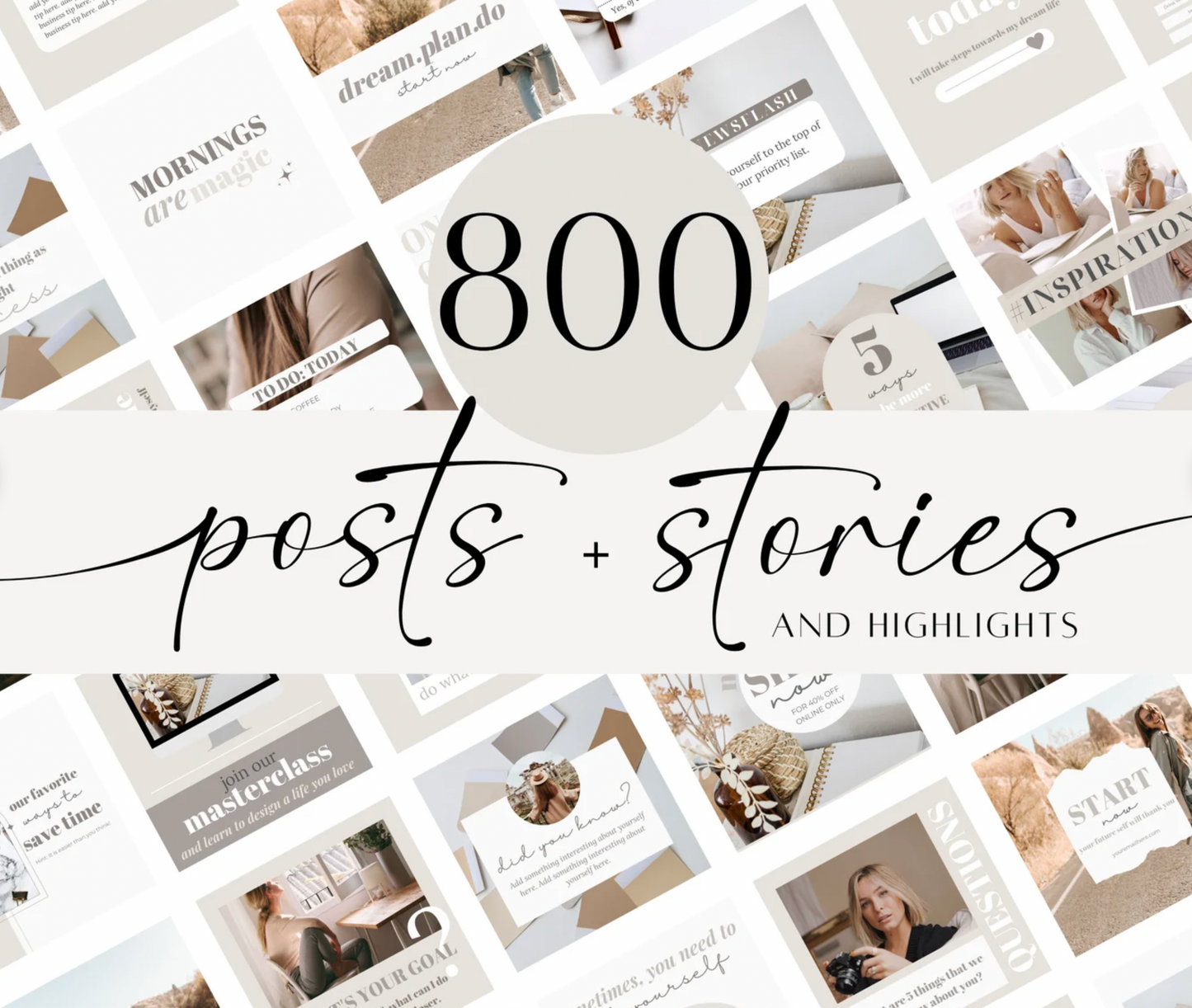 800 post + stories IG