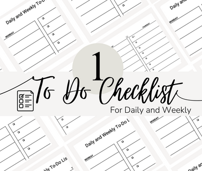 Daily and Weekly To-Do List